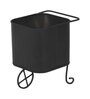 Black Square  Snacks Platter with Wheels