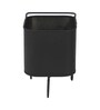 Black Square  Snacks Platter with Wheels