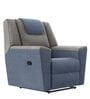 Sumo Fabric 1 Seater Manual Recliner in Blue & Grey Recliner Colour