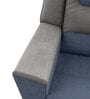 Sumo Fabric 1 Seater Manual Recliner in Blue & Grey Recliner Colour