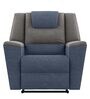 Sumo Fabric 1 Seater Manual Recliner in Blue & Grey Recliner Colour