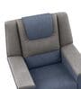 Sumo Fabric 1 Seater Manual Recliner in Blue & Grey Recliner Colour
