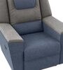 Sumo Fabric 1 Seater Manual Recliner in Blue & Grey Recliner Colour