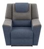 Sumo Fabric 1 Seater Manual Recliner in Blue & Grey Recliner Colour