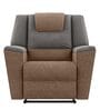 Sumo Fabric Manual 1 Seater Recliner In Orange & Grey Colour