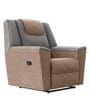 Sumo Fabric Manual 1 Seater Recliner In Orange & Grey Colour