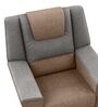 Sumo Fabric Manual 1 Seater Recliner In Orange & Grey Colour