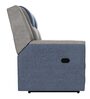 Sumo Fabric 2 Seater Manual Recliner In Blue & Grey Recliner Colour