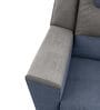 Sumo Fabric 2 Seater Manual Recliner In Blue & Grey Recliner Colour