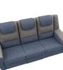 Sumo Fabric 3 Seater Manual Recliner in Blue & Grey Recliner Colour