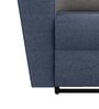 Sumo Fabric 3 Seater Manual Recliner in Blue & Grey Recliner Colour