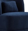 Sumptuous Boucle Lounge Chair In Blue Colour