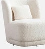 Sumptuous Boucle Lounge Chair In Cream Colour