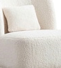 Sumptuous Boucle Lounge Chair In Cream Colour