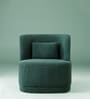 Sumptuous Boucle Lounge Chair In Green Colour