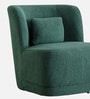 Sumptuous Boucle Lounge Chair In Green Colour