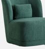 Sumptuous Boucle Lounge Chair In Green Colour