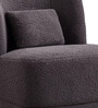 Sumptuous Boucle Lounge Chair In Grey Colour