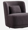 Sumptuous Boucle Lounge Chair In Grey Colour