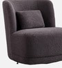 Sumptuous Boucle Lounge Chair In Grey Colour
