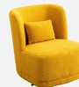 Sumptuous Boucle Lounge Chair In Yellow Colour