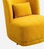 Sumptuous Boucle Lounge Chair In Yellow Colour