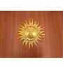 Sun Face Mask Wall Hanging Vastu Decorative Showpiece-18 cm  (Aluminium, Gold)