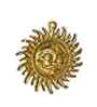Sun Face Mask Wall Hanging Vastu Decorative Showpiece-18 cm  (Aluminium, Gold)