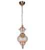 Sun-Kissed Diamonds Dance Hand-Cut Golden Luster Glass Pendant Hanging Light