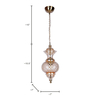 Sun-Kissed Diamonds Dance Hand-Cut Golden Luster Glass Pendant Hanging Light