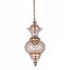 Sun-Kissed Diamonds Dance Hand-Cut Golden Luster Glass Pendant Hanging Light