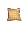 Yellow Floral Cotton Ruffle 18x18 inches Cushion Cover
