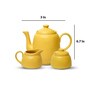 Sunflower Yellow Ceramic (Set of 3) Teaware Set