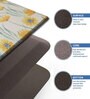 Sunflower Floral Microfibre 30x18 Inches Anti Skid Door Mat