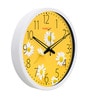White Plastic Sunflower Modern Wall Clock