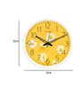 White Plastic Sunflower Modern Wall Clock