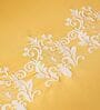 Sunlit Gold 300TC 100% Cotton Solid Flat Embroidered Super King Bedsheet With 2 Pillow Covers