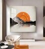 Sunlit Peaks Glass Finish Square Wall Art