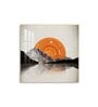 Sunlit Peaks Glass Finish Square Wall Art