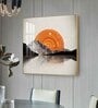 Sunlit Peaks Glass Finish Square Wall Art