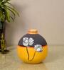Sunset Flower Yellow Terracotta Vase