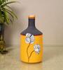 Sunset Flower Yellow Terracotta Vase