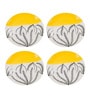 Sunset Leafstone Quarter Ceramic Plates Sets of 4 dinnerware Sets Plates