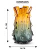 Sunset Thorn Glass Vase