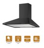 Sunshine Supreme 60 CM & 750 M3/H Decorative Hood Chimney *Model: Sun-Supreme-60-Black
