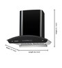 Sunshine Titanium 60 CM & 1250 M3/H Designer Auto Clean Hood Chimney *Model: Sun-Titanium-60-Pc-Oil-Collector