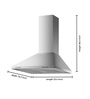 Sunshine Vs2 60 CM & 1180 M3/H Decorative Hood Chimney *Model: Sun-Vs2