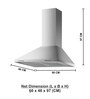 Sunshine Vs2 60 CM & 1180 M3/H Decorative Hood Chimney *Model: Sun-Vs2