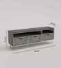 Sunstrike Bone Inlay TV Console In Grey Colour