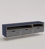 Sunstrike Bone Inlay TV Console In Indigo Colour